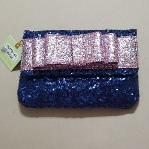 Deux Lux sequin bow clutch